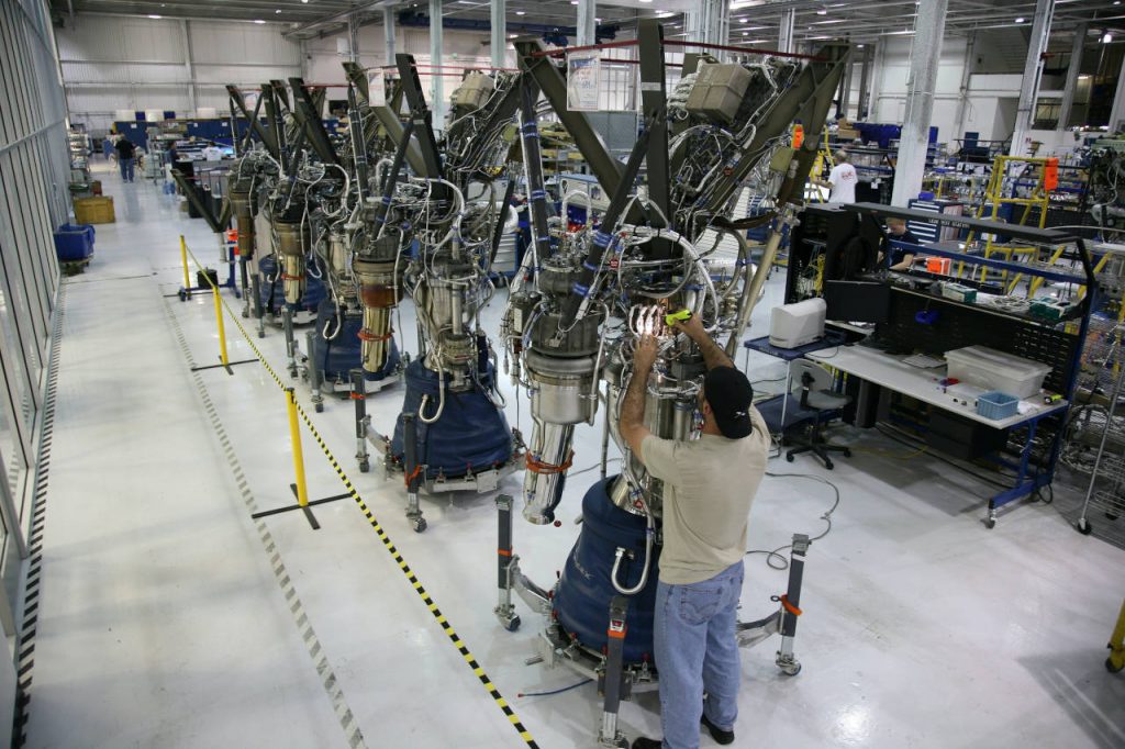 Cadena de montaje de calidad en la industria