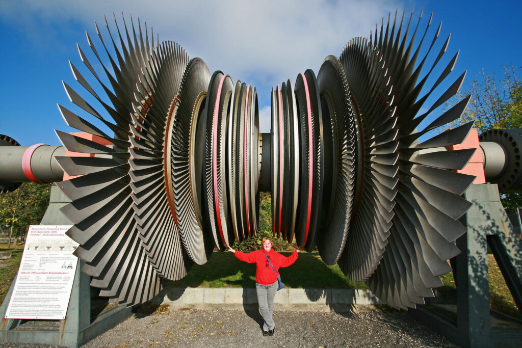 turbina de vapor de central nuclear