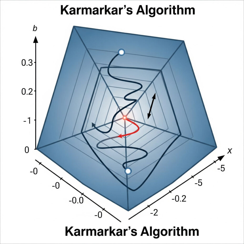 representacion grafica algoritmo karmarkar