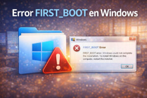 solucionar el error FIRST_BOOT en Windows