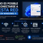 Cómo solucionar el error 'No es posible conectarse a esta red' en Windows 11: guía detallada paso a paso No es posible conectarse a esta red en Windows 11