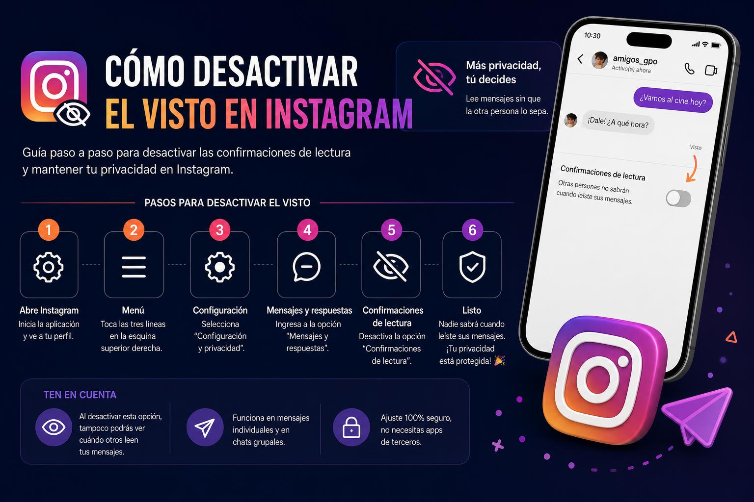 Cómo Desactivar el Visto en Instagram