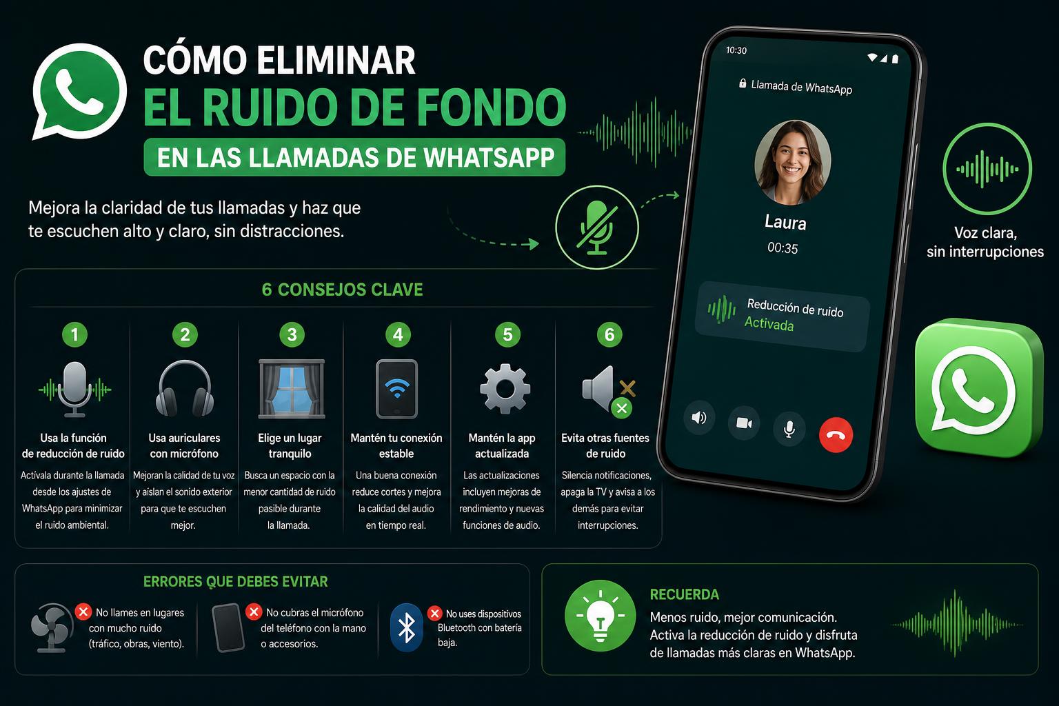 Kuidas WhatsAppi kõnedest taustamüra eemaldada