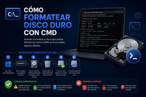 Cómo formatear disco duro con CMD