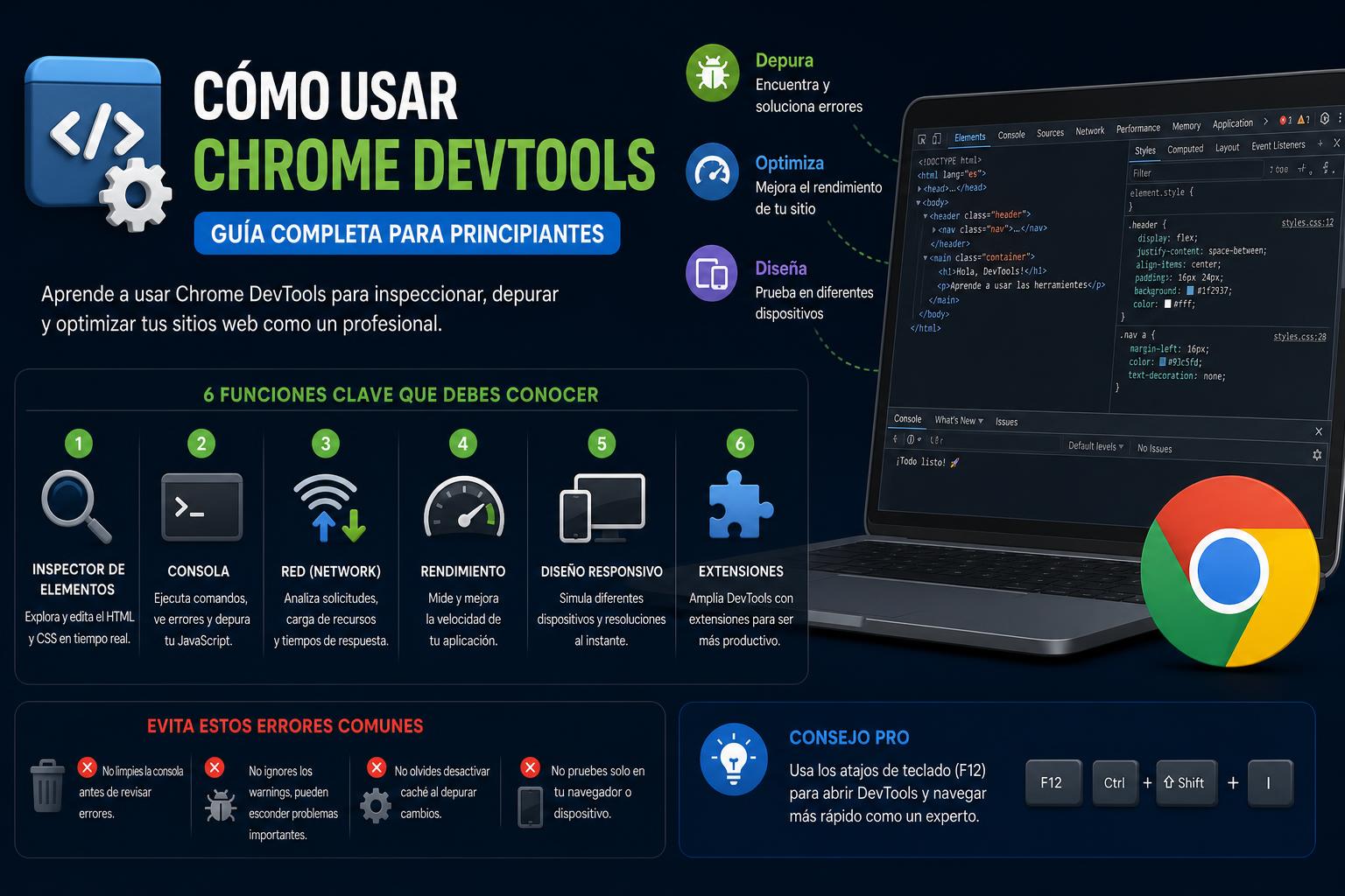 Cómo usar Chrome DevTools