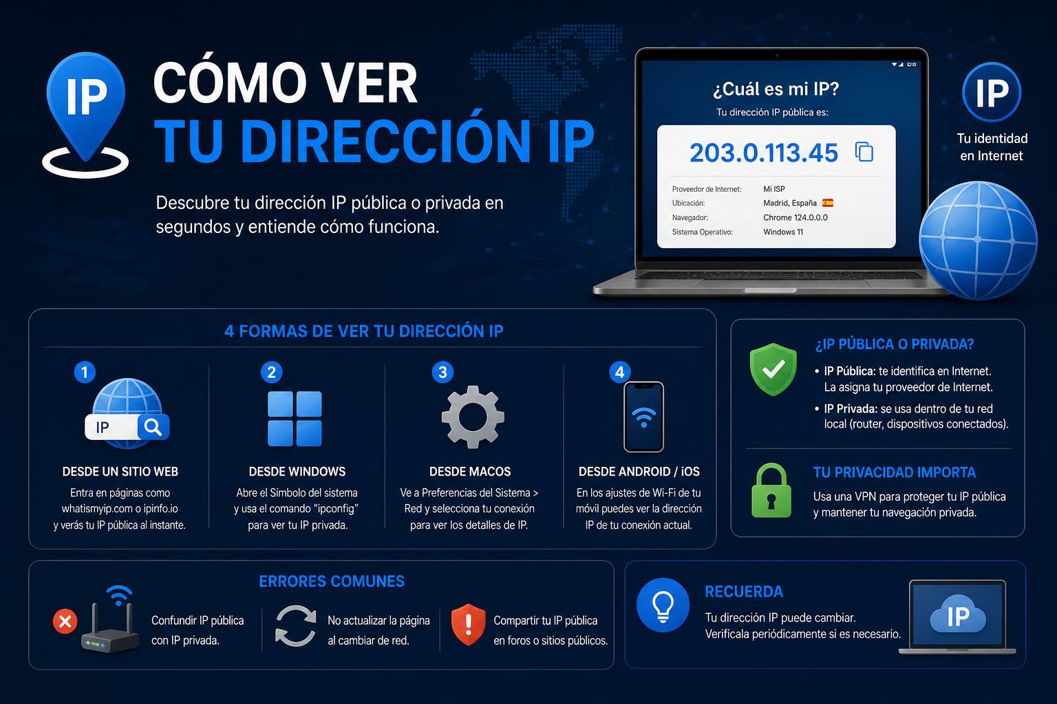 Cómo ver tu dirección ip