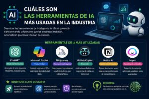 Cuáles son las herramientas de IA más usadas en la industria