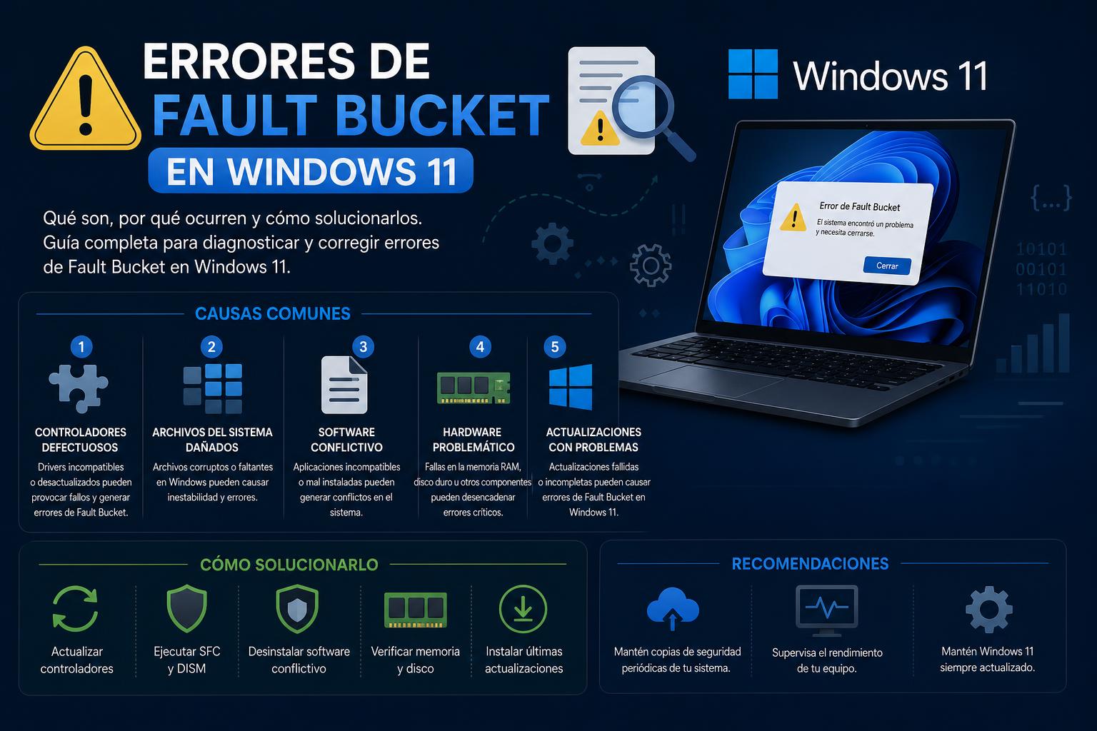 Errores de Fault Bucket en Windows 11