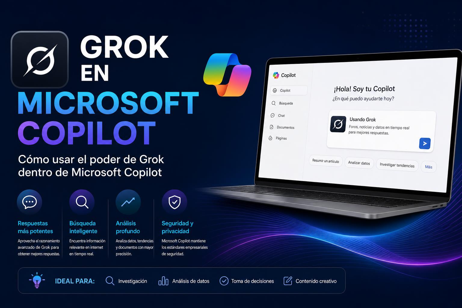 Grok en Microsoft Copilot