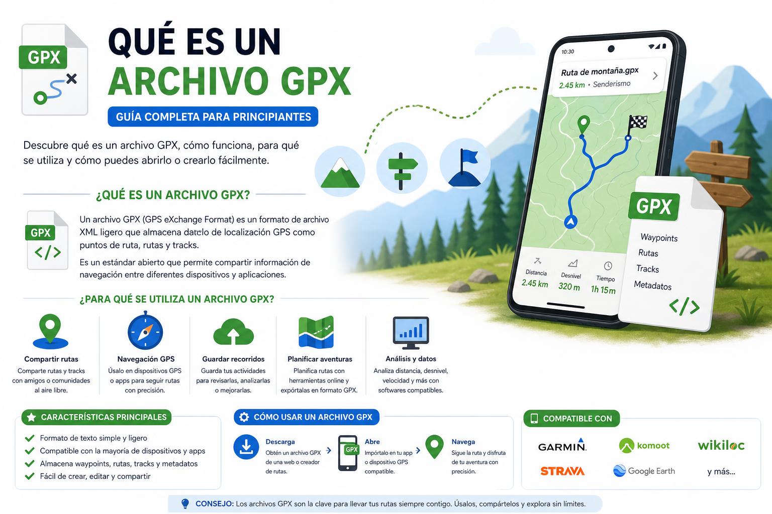 Qué es un archivo GPX