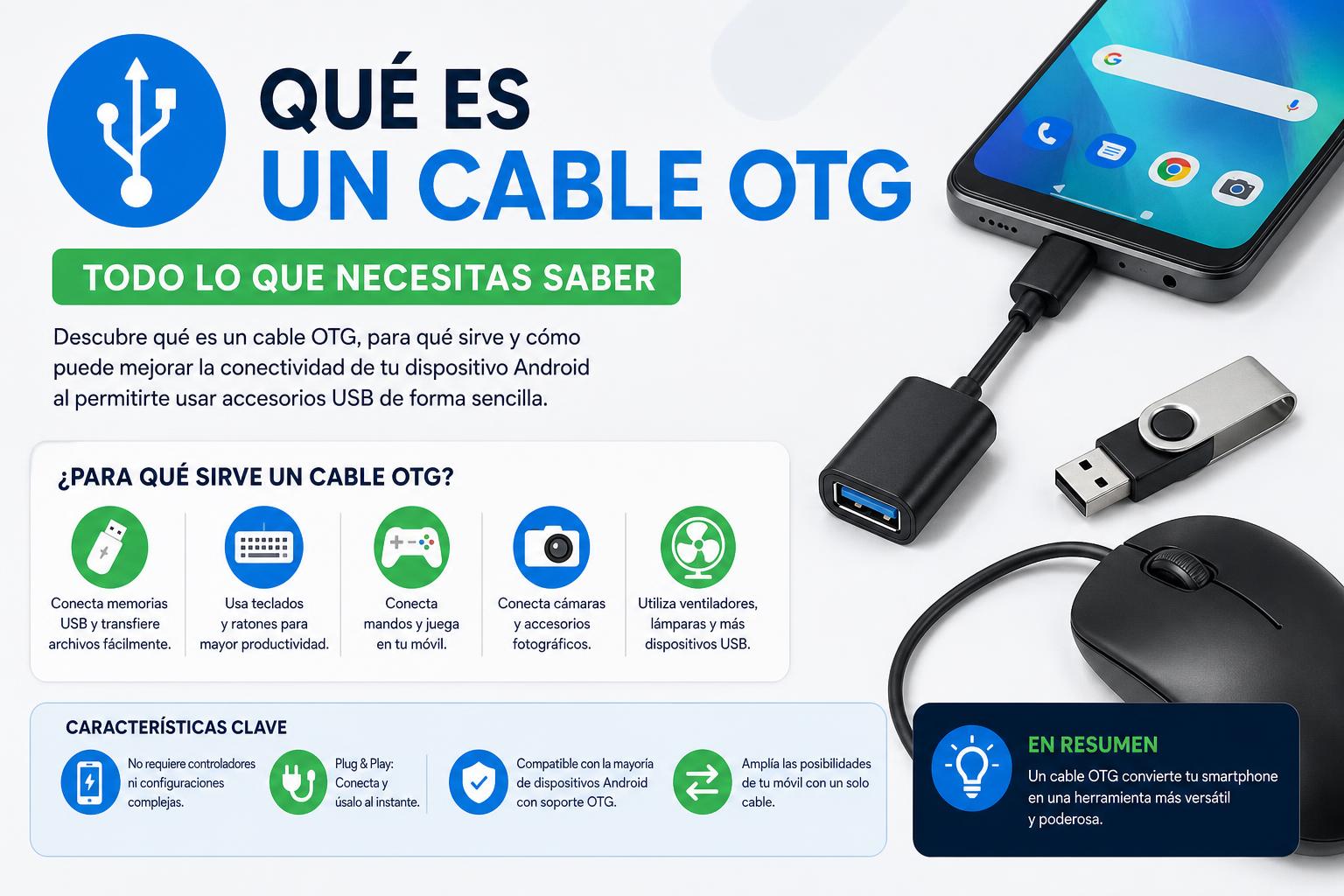 Qué es un cable OTG